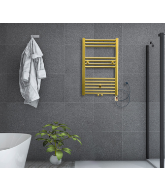 Oppio 80x60 cm - Oppio On/ Off Mat Goud elektrische handdoekradiator